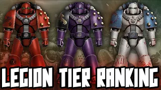 SPACE MARINE LEGION TIER RANKINGS! (Horus Heresy)