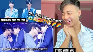 ZeeNunew | DMD LAND CONCERT x ZeeNuNew Stuck with U | Highlight Moments - Kiss Happen| REACTION