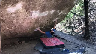 Dreamtime 8b+/c ... Historical boulder in Cresciano