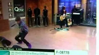 justin bieber on qvc performing baby