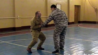 Рабочие моменты тренировок. Пластунский рукопашный бой, система боя Леонид Полежаев.
