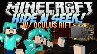 Minecraft | HIDE N SEEK w/OCULUS RIFT! | Block Hunt Minigame