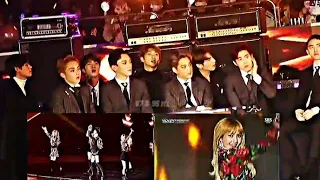 BTS REACTION TO BLACKPINK/WISTLE-PWF/SBS GAYO DAEJUN 2016 (FULL)