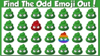 How Good Are Your Eyes | Find The Odd Emoji | Emoji Quiz | Emoji Puzzle |
