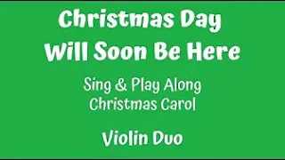 Violin Duo 🎄 🎅 🎁 🎵 𝕮hristmas 𝕯ay 𝓦ill 𝓢oon 𝓑e 𝓗ere. Anim. Violin FINGERBOARD🎻🎻. 𝐐𝐙 comment: LOVE IT💖