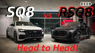 Head to Head! Audi SQ8 vs Audi RSQ8