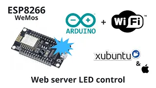 ESP8266 (Arduino+WiFi) LED control web server