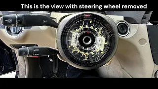 Mercedes C250 W204 Steering Wheel Airbag Module Removal