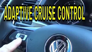 How to use adaptive cruise control on a volkswagen Passat or Jetta