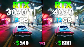 RTX 3070 Ti vs RTX 4070 - Test in 10 Games