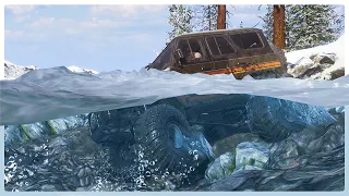 Off-Roading Over a Deadly Waterfall - Snowrunner