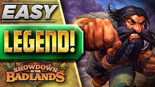 Getting LEGEND was EASY with this deck! - Hearthstone Showdown in the Badlands