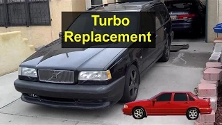 How to remove and install a turbo charger, replacement Volvo S70, 850, V70, etc. - VOTD