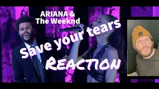 The Weeknd and Ariana Grande - Save your tears - 2021 iHeartRadio awards live performance - REACTION