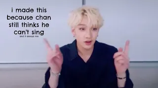 Bangchan singing in Chan's Room aka Chrispy's beautiful vocals