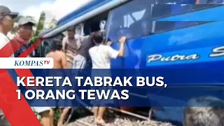 Saksi Mata Ceritakan Detik-Detik Bus Tertabrak Kereta Api di Kabupaten Oku Timur