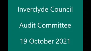 Audit Committee 19 October 2021
