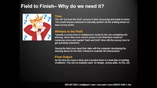CAD-1 Presents - Benefits of Automating Field to Finish with Civil 3D