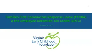 VECF Families First Coronavirus Leave Act (FFCRA) and Employee Retention Tax Credit (ERTC)
