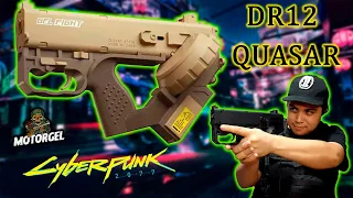 DR 12 Quasar  CyberPunk (Review, unboxing prueva Gel blasters)