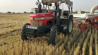 Swaraj 963 4WD 🚜 Parformance On KSA Straw Reaper