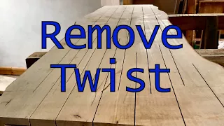 Removing Twist in a Slab - with a biscuit