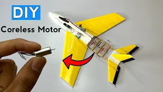 How To Make Rc Fighter Plane With Dc Motor #rcplane #how