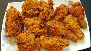دجاج كنتاكي منزلي افضل من المحلات مع سر القرمشه مثل مطاعم KFC🍗 👌KFC  Chicken Recipe