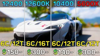 i5 12400f vs 12600k vs 10400f vs 5600x - 8 Games Test