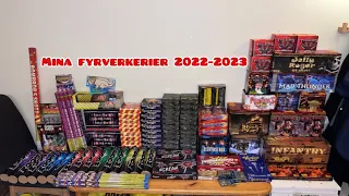 MINA FYRVERKERIER 2022-2023 (EXTREMT MYCKET AIRBOMBS)