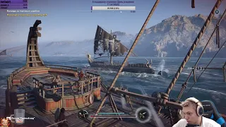 Assassin's Creed Odyssey -  Первый выход в море, зачистка Мегариды и СПАРТАНСКАЯ СКАЛА! #3