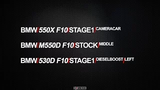 BMW 550X Stage1 vs BMW M550D vs BMW 530D Dieselboost