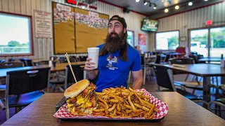 ONLY 12 MINUTES TO GET THIS MEAL FREE! | OKLAHOMA/TEXAS EP.7 | BeardMeatsFood