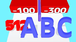 MERGE ALPHABET vs NUMBER MASTER — A,B,C Letters vs 99,900 (Merge ABC, Math)