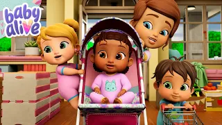 The Babies Go Shopping 🥦 Baby Alive Official 🍼 Family Kids Cartoons