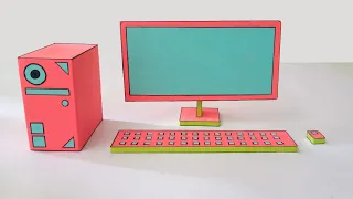 How to make Mini Cardboard Computer | Cardboard Computer | DIY Mini Computer