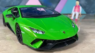 1/18 LAMBORGHINI HURACAN PERFORMANTE V10 [11929] DIECAST - Maisto [Unboxing] Review by CarsMond