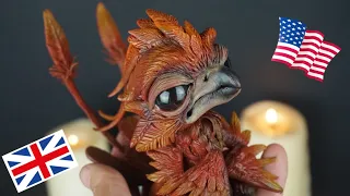 So Realistic! Making a Phoenix with Polymer Clay Character Design Timelapse Tutorial Cosclay