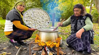 Making Azerbaijani dumplings (DUSHBARA) in a Rural and Sweet Village | Rural Life in the Village.
