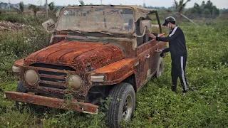 Fully restoration abandoned 60-year-old UAZ 469 car | Repair and rebuild military vehicles UAZ