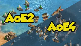 Should AoE2 copy AoE4's new naval changes?