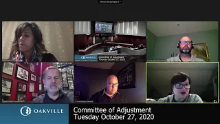 Committee of Adjustment, October 27, 2020