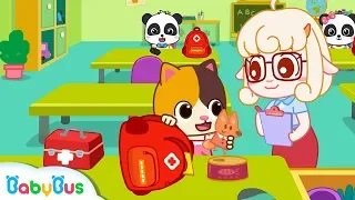 Baby Kitten Makes An Emergency Bag | Earthquake Safety Tips | Nursery Rhymes | Baby Songs | BabyBus