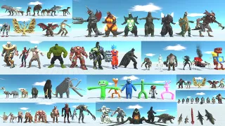 All Animals in Full Group Battle - Animal Revolt Battle Simulator