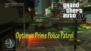 GTA IV LCPDFR Optimus Prime Police Patrol - Optimus Dropped His Glasses