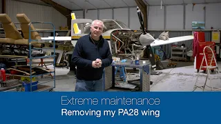 Removing my PA28 wing - Extreme maintenance