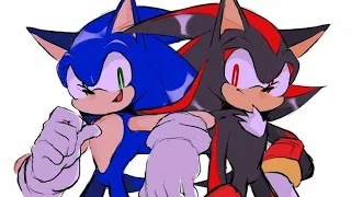 SONADOW IS SO CUTE!!!//Sonic x Shadow//MegumisLongEyelashes//