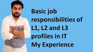 Basic job responsibilities of L1, L2 and L3 profiles in IT | My Experience | ENG Subtitles