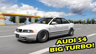 I put a massive turbo on this Audi S4 INSANE LAUNCH! Assetto Corsa Mod
