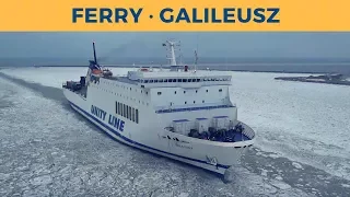 Arrival of ferry GALILEUSZ (ice) in Trelleborg (Unity Line)